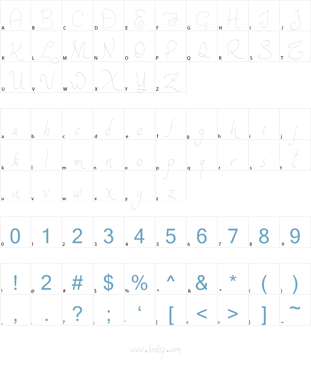 New Spirit Font Character